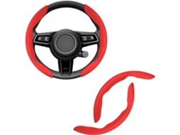 Capa Volante Couro Perfurado Ultrafino 2un, Anti derrapante Respirável Compatível Volante 38cm Acessórios Automóvel STELASPLEN