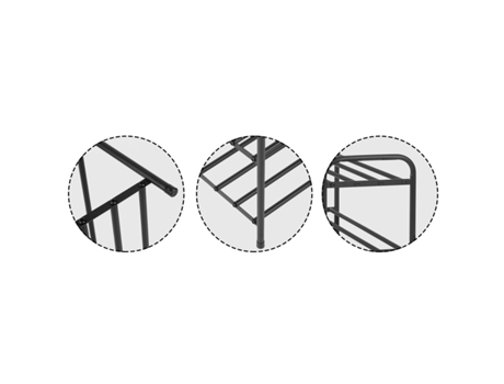 Sapateira Com 4 Níveis E Alça Para No Máximo 11 Pares De Sapatos, Para Hall De Entrada, 70 X 30 X 65 Cm, Cor Marrom Rústico Ehstmind