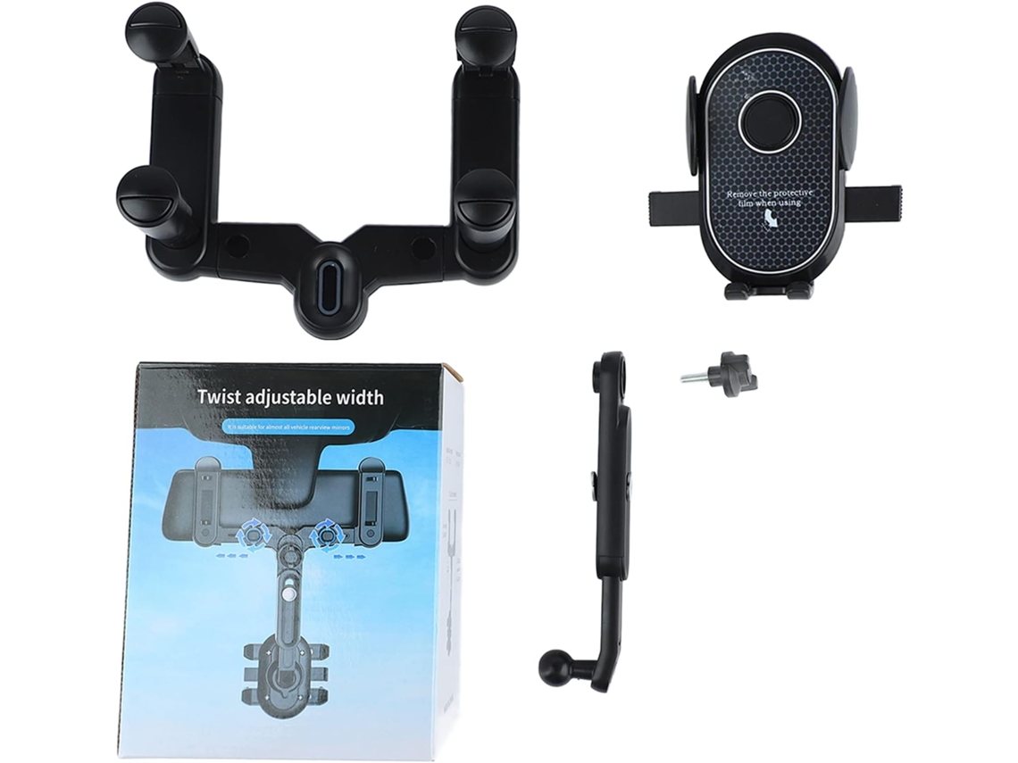 Suporte Universal para Celular Compatível com Espelho Retrovisor Giratório de 360 Graus SFUSHOS