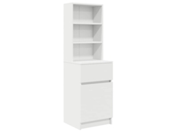 Bedside Cabinet, Bedside Cabinets Vidaxl Marrom Madeira Processada (n/a)