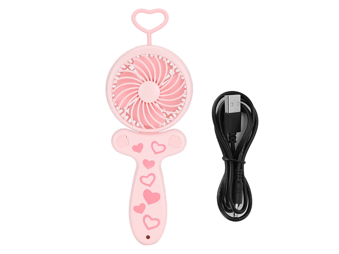 Mini Ventilador Usb Pequeno Portátil (de Mão, Plegável, Recarregável) Bonito Teletubbies De Desenho Animado