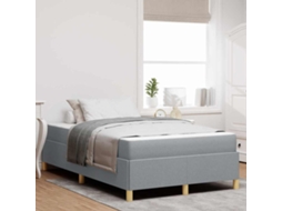Vidaxl Estrutura Da Cama Cinzento-claro 120 X 190 Cm Tecido
