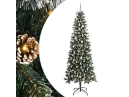 Conjunto 1 Árvore De Natal Artificial Vidaxl Verde Pvc (240 Cm)