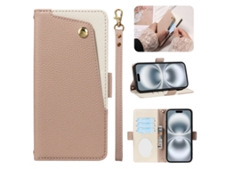 Capa Para Celular Em Couro Texturizado Com Cordão, Capa Para Iphone.nude - Iphone 12 Pro Max
