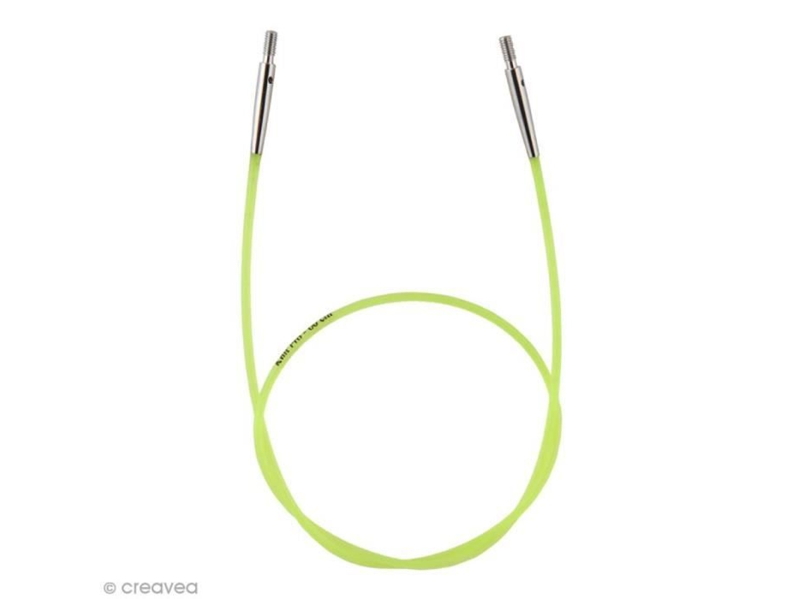 Porta-agulhas intercambiável verde limão 35 cm Knitpro