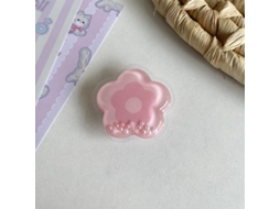 Suporte De Celular Transparente Com Estampa Floral 3d Da Ins Korea Para Iphone 16 Pro.