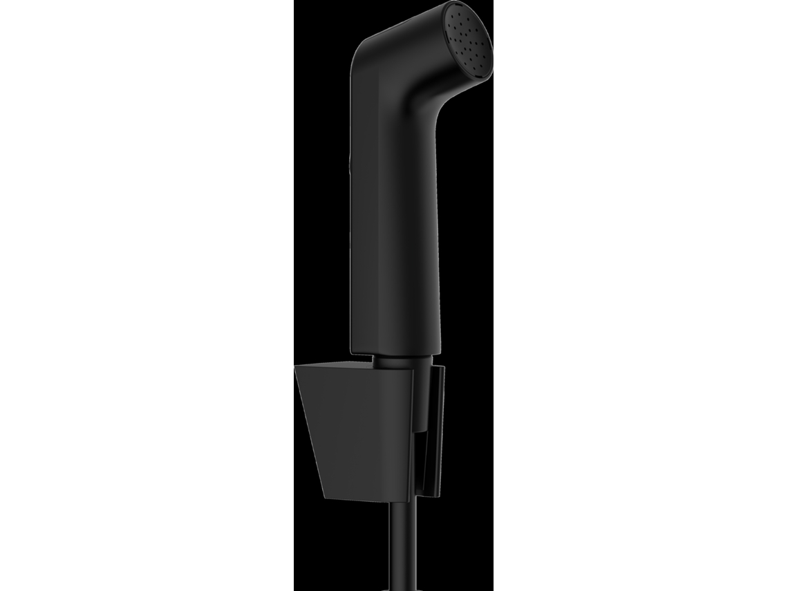 Bidette Chuveiro de Mão 1jet S Ecosmart com Suporte de Duche Porter S e Mangueira de Duche 125cm, 29238670, Cor Preto Mate HANSGROHE