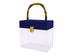 Laxiscreed Cadeirão Azul Escuro Em Acrílico Para Casa E Escritório, Tamanho 16.95x9.9x16.05cm