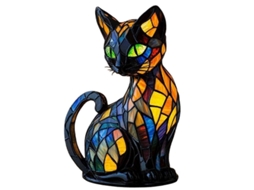 Lâmpada de Gato Criativa Luz de Mesa Divertida e Única para Decoração Residencial