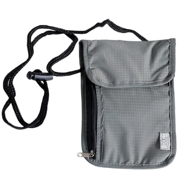 Bolso De Pescoço Qd, Bolso No Peito Com Proteção Rfid, Bolso No Peito Em Nylon, Impermeável E Leve