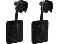 Suporte para Ciieeo Chuveiro, Em Abs, 2 Peças, Vermelho, Ajustável 360°, Adesivo Forte
