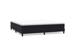 Cama com Molas Sem Colchão 200x220 Cm Veludo Preto MAISON EXCLUSIVE