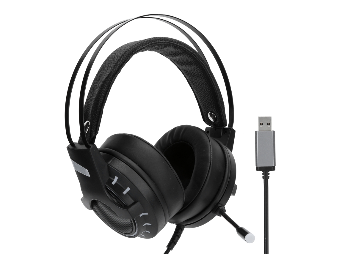 Aetheria fone de Ouvido Gamer K3 7.1 Surround Sound com Microfone Led Light Plug And Play