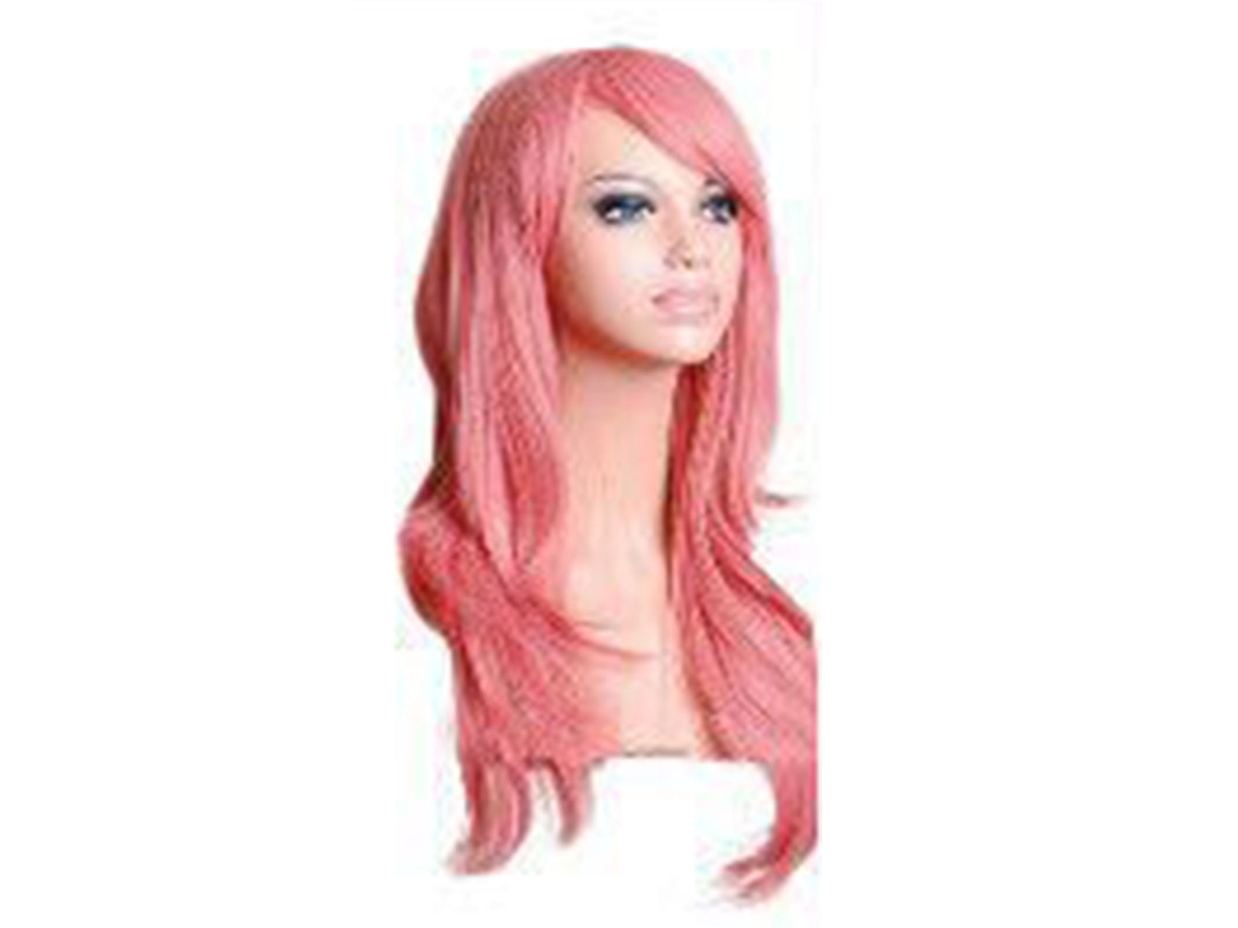 2026 peluca de Cosplay Rosa Resistente Al Calor para Mujeres Y Niñas de 70cm de Longitud Rizada