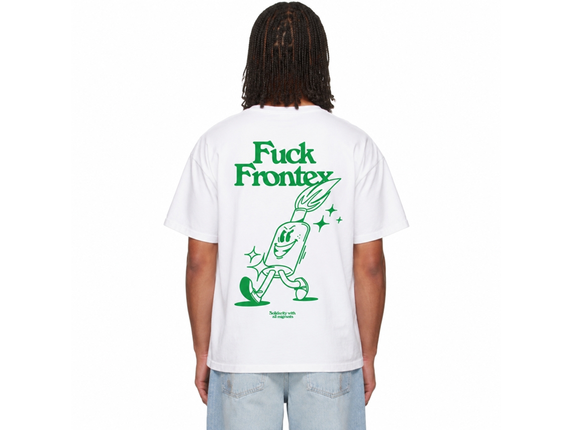 Rockinstone F*** Frontex Vintage T-shirt Unique Designer Style