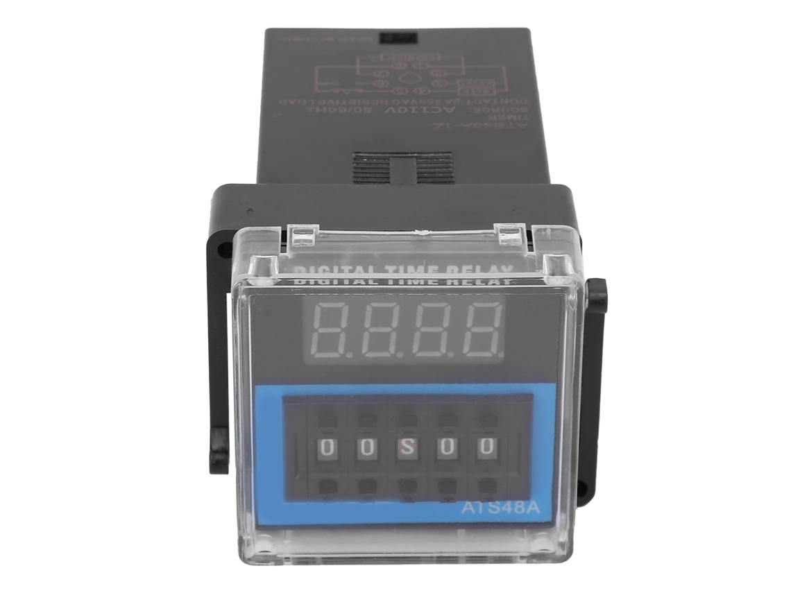 Relé de tempo profissional ATS48A 1Z relé de retardo de ciclo ajustável controle AC110V S/MARCA
