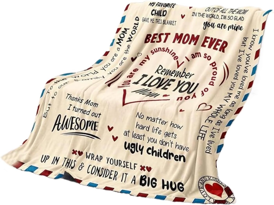 Manta para a Mamãe da Filha Mãe, Edredom Macio e Quente Mulheres, Ideal Sofá, Quarto, CHABERLU