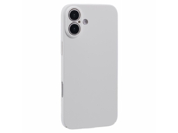 Capa De Celular Tkdaddy Para Iphone 16, Capa De Borracha Rígida Com Toque De Pele, Branca