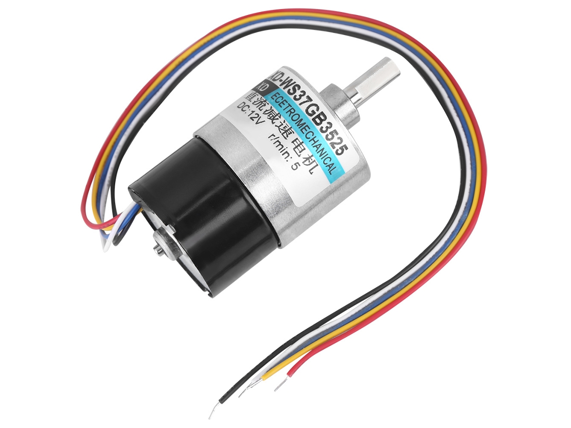 Motor Brushless De Engranaje De 12v Cc 7w, 5r/min, Sentido De Rotación Cw/ccw