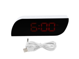 Reloj Digital Led Com Alarme, Reloj De Mesa Com Luz Noturna, Ajuste De Brilho, 12/24h, Ghy-0801vermelho