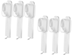 Conjunto de 6 pinos para sacos de alimentos com bico dosador, pinos herméticos multiuso para cozinhar, Ideais