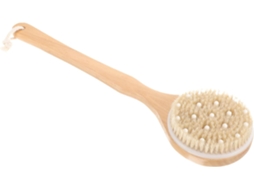 Escova De Banho Beaupretty Com Cabo Longo, Escova Seca, Ferramenta De Limpeza Para Chuveiro E Banheira, Limpeza A Seco