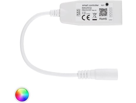 Mini Controlador Fita Led PRISMICA Dimmer Smart WiFi RGB 12/24V Branco