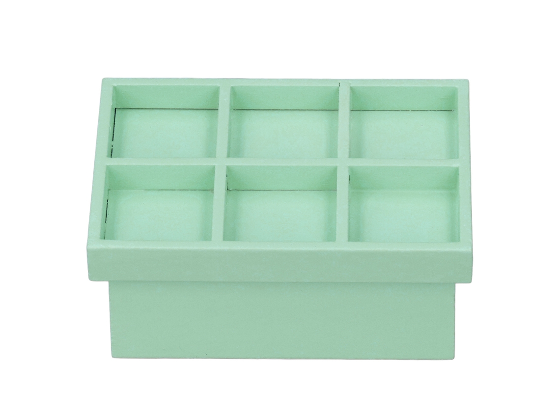 Prateleira De Frutas E Legumes Em Miniatura De Betula Para Casinha De Boneca 1:12 Decoração Verde