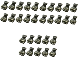 Shineofi 30 Peças Pés Decorativos Para Caixas De Madeira, Em Liga De Zinco, Para Proteger O Piso