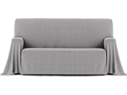 Plaid EYSA Cotonet (220 x 260 cm - Algodão - Gris Claro)
