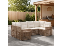 Vidaxl Conjunto De Sofá De Jardim 6 Unid. 6-número De Lugares