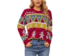 Laxiscreed Casaco De Outono Para Mulher Com Estampa Natal, Azul, Aberto, Solto, Tamanho S, Ideal Para Ocasiões Casuais