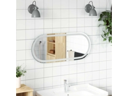 Vidaxl Espelho De Casa De Banho Com Luzes Led Oval 90x40 Cm