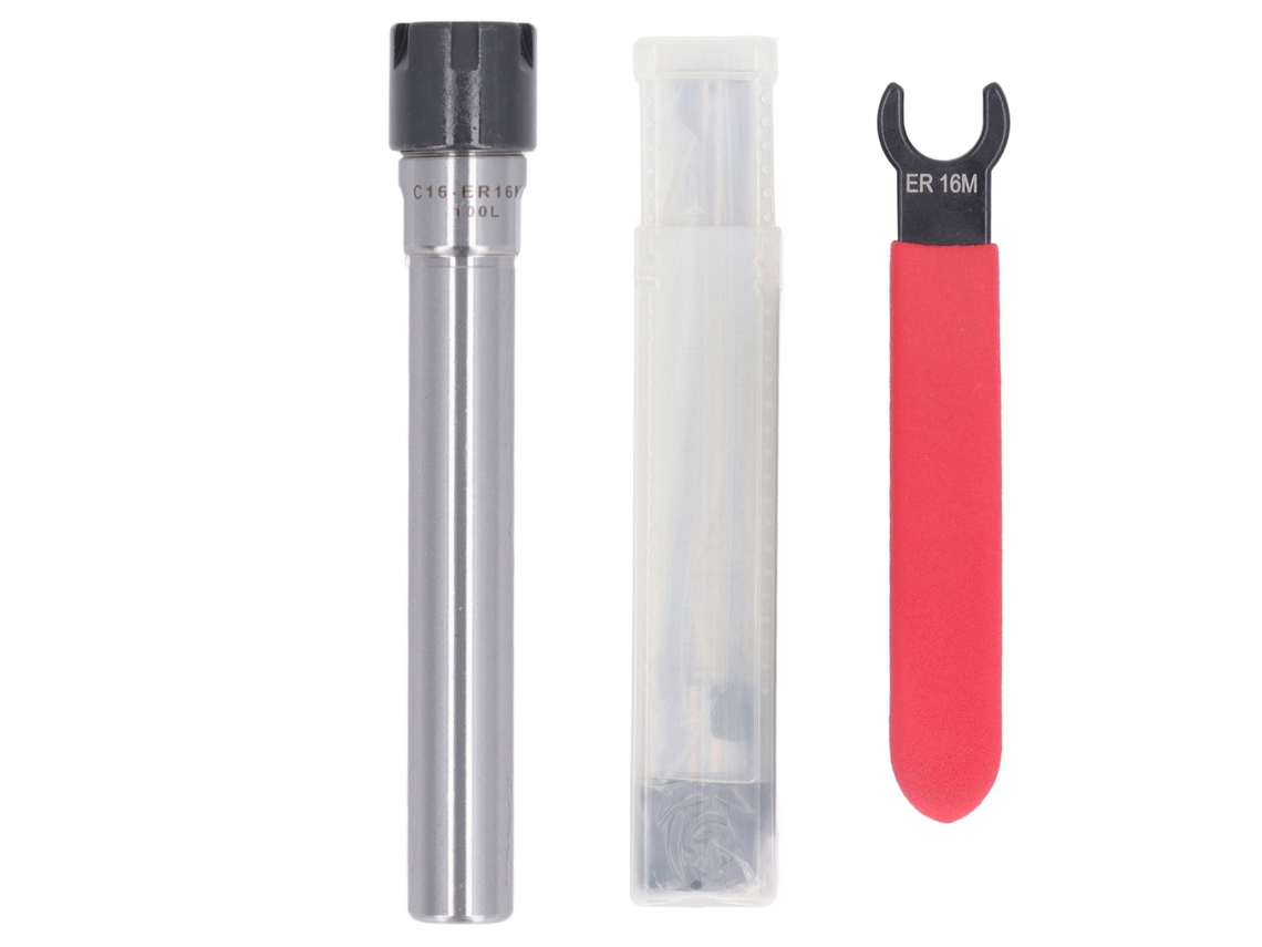 Porta-mandril De Extensão Com Shank Reto Aço Manganês Er16m Para Cnc Fresagem Com Chave