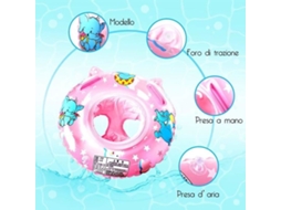 Colete Salva-vidas Rosa Para Bebês, Boia Inflável Para Natação, Barco Inflável Para Banho De Meninas -aquaforge