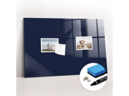Quadro Magnético Decorativo Cor Azul-escuro Profundo Para O Escritório Espelharte (60x40 Cm)