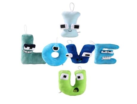 Peluche GEELY Alfabeto I Love U (Idade Mínima Recomendada: 1 ano)