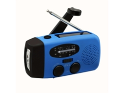 Rádio com célula solar AQUAFORGE, 2000mah, geração de energia, Lanterna