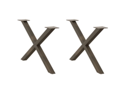 Coffee Table Leg, Coffee Table Legs Vidaxl Marrom Aço (70 X (42-43) Cm (40 Mm))