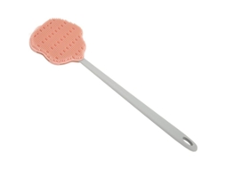 Escova de Banho de Silicone com Cabo Longo Cabelo Macio para Esfregar Costas Banho