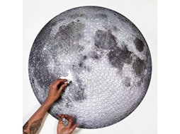 2026 puzzle Circular com 1000 Peças Lua Terra Espaço Diy Educativo Decompressão 67.6cm Diametro 2025 Suitable