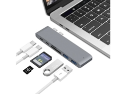 Adaptador 6 Em 1 Bestvite Xwd 8022 Cinzento