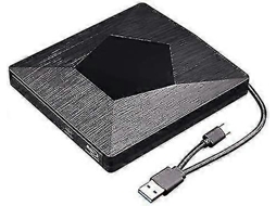 Leitor Externo De Blu Ray 3d, Unidade De Cd/dvd Óptica Usb 3.0 Ultrafina E Blu Ray Tipo C Para Mac Os, Windows Xp/7/8/10, Laptop Slowmoose (preto)