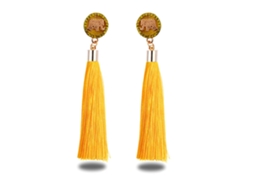 Brincos De Orelha Para Mulheres Com Tiras Decoração Amarela