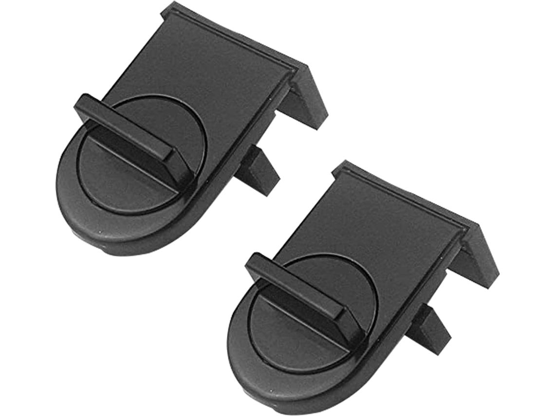 Pacote Com 2 Travas De Porta E Janela De Ferro Preto, Limitador De Janela Anti Beliscão, Segurança Aquaforge