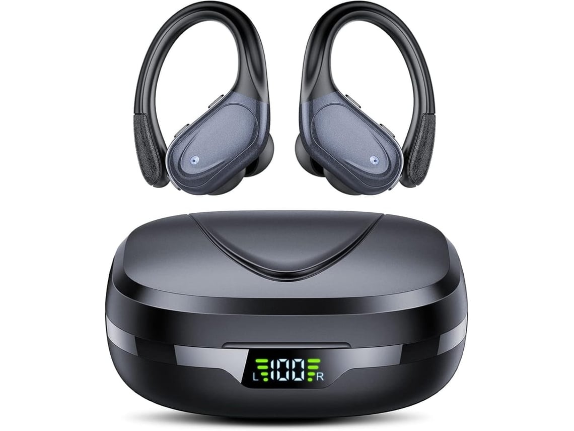 2026-fones De Ouvido Sem Fio Bluetooth 5.1 Impermeáveis Para Esportes, Corrida E Academia Com 60h De Reprodução
