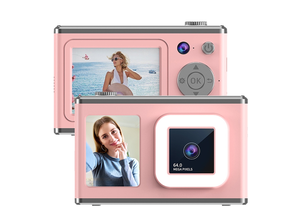 Câmara Digital Tela Ips De 2,4 Polegadas Com Luz De Preenchimento (rosa) Cuich