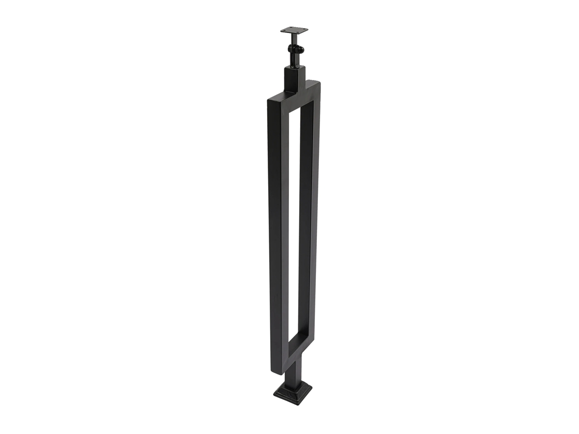 Balustre De Escada, Construção Em Ferro, Design Ajustável, Preto