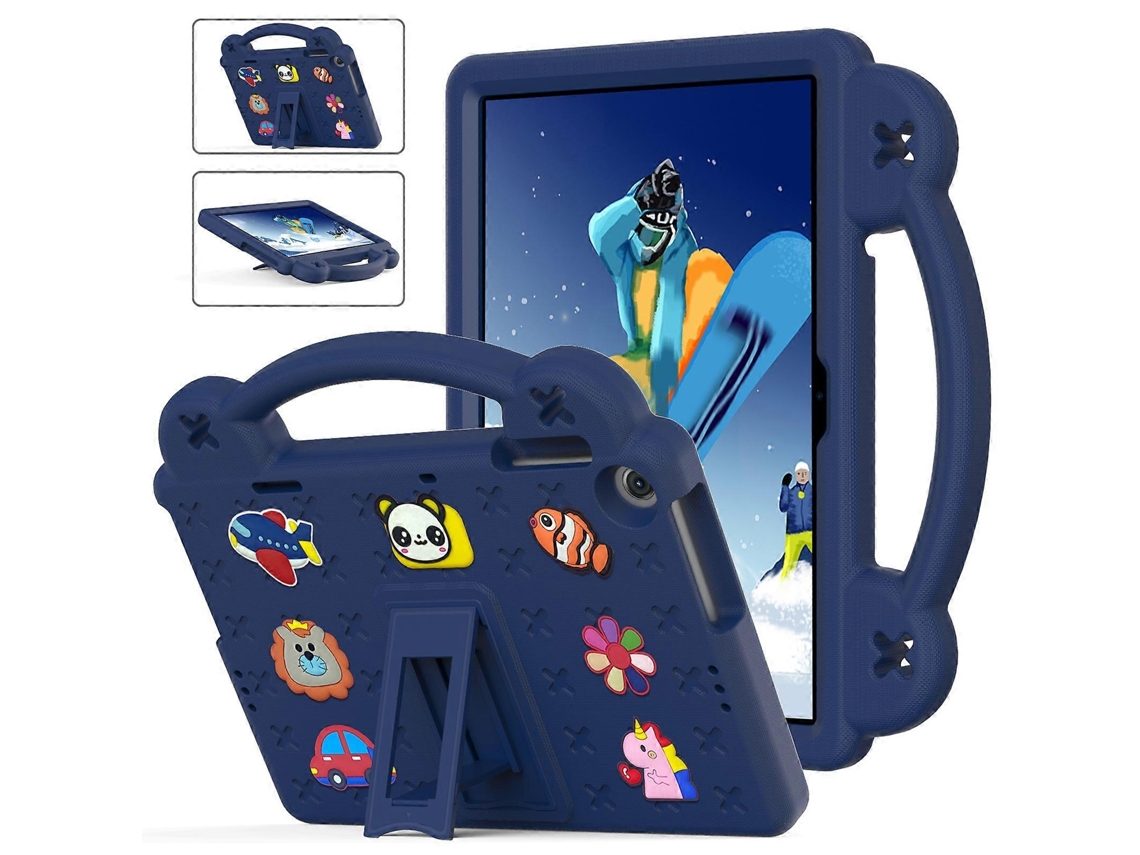 Capa Infantil Eva Com Suporte E Alça Para Laptop, Azul Elysve