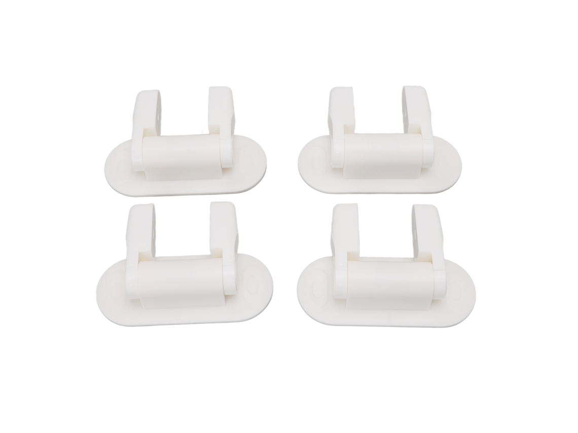 4pcs Bloqueador de Alavanca de Porta Infantil Seguro com ABS para Casa Branco
